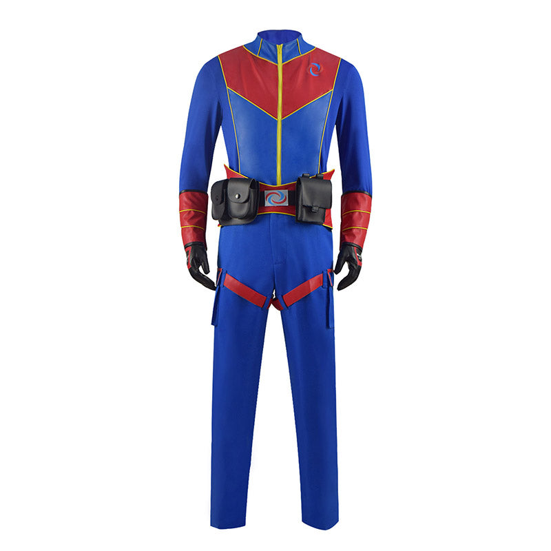Henry Danger Costume Captain Man Cosplay Blue Uniform For Adult Men - Image 2