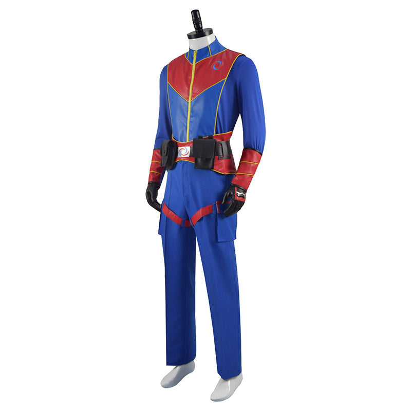 Henry Danger Costume Captain Man Cosplay Blue Uniform For Adult Men - Image 3