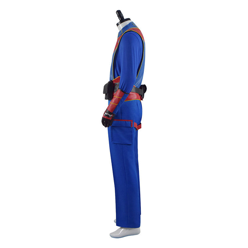 Henry Danger Costume Captain Man Cosplay Blue Uniform For Adult Men - Image 4
