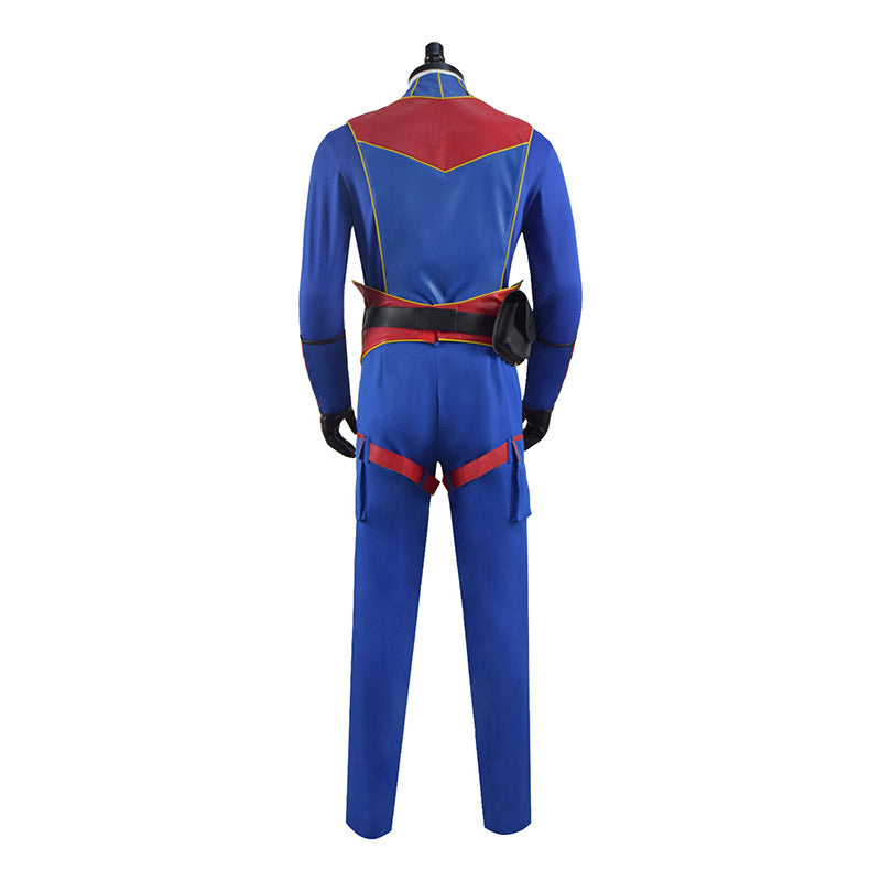 Henry Danger Costume Captain Man Cosplay Blue Uniform For Adult Men - Image 5