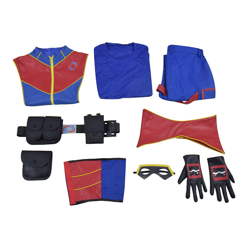 Henry Danger Costume Captain Man Cosplay Blue Uniform For Adult Men - Image 7