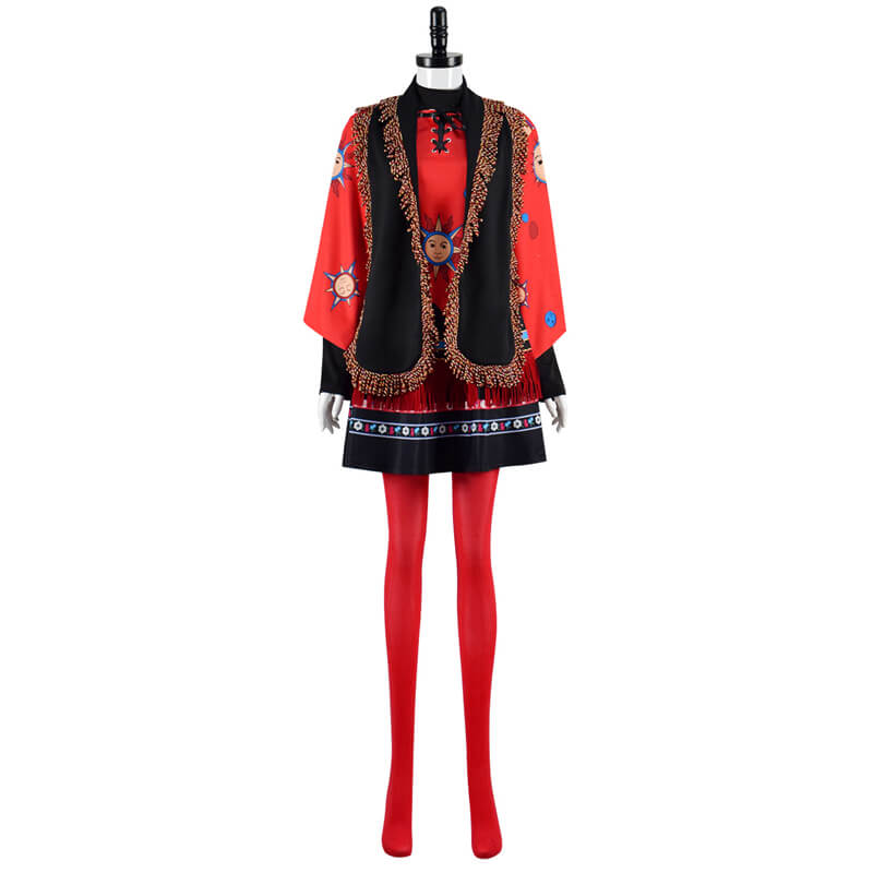 Kids Dani Dennison Halloween Costumes Hocus Pocus Cosplay Outfit with Hat - Image 4