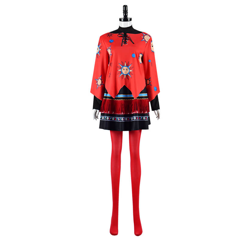 Kids Dani Dennison Halloween Costumes Hocus Pocus Cosplay Outfit with Hat - Image 9