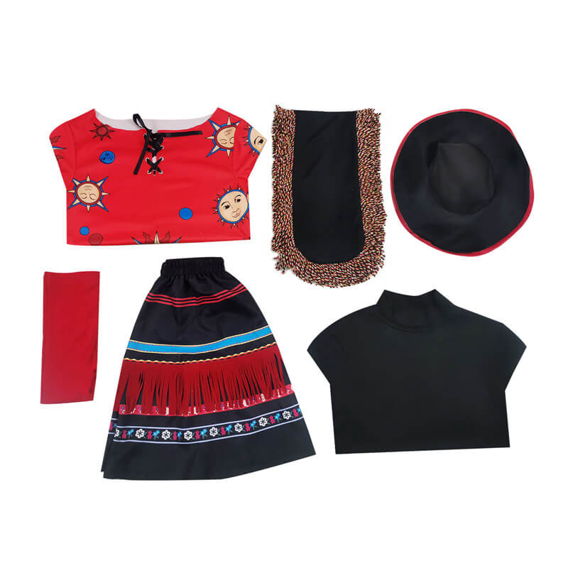 Kids Dani Dennison Halloween Costumes Hocus Pocus Cosplay Outfit with Hat - Image 10
