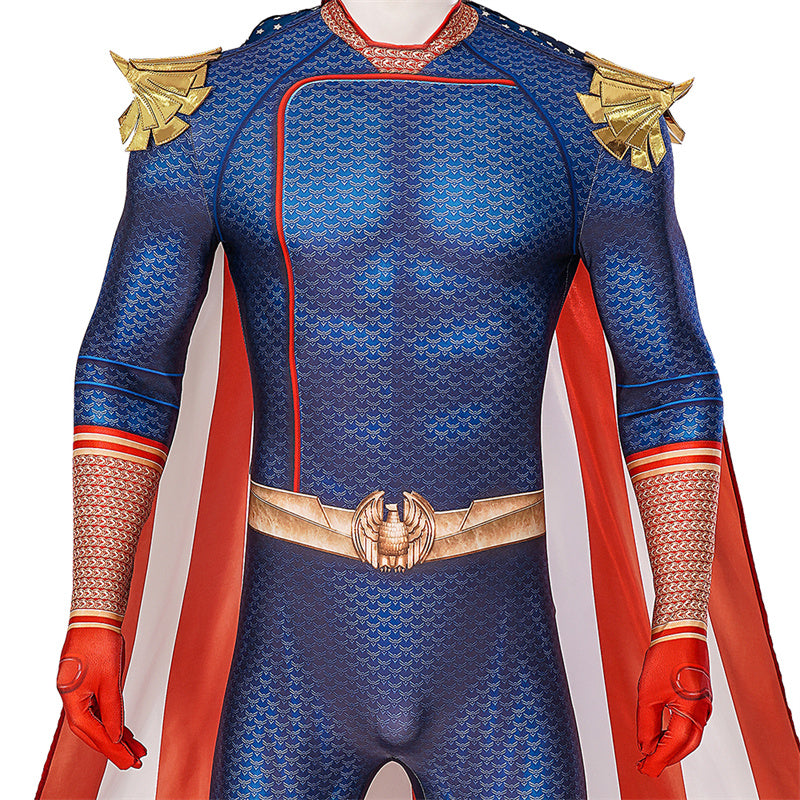 The Boys Season 3 Antony Starr Homelander Cosplay Costume Superhero Jumpsuit Halloween Suit With Cloak - Image 12