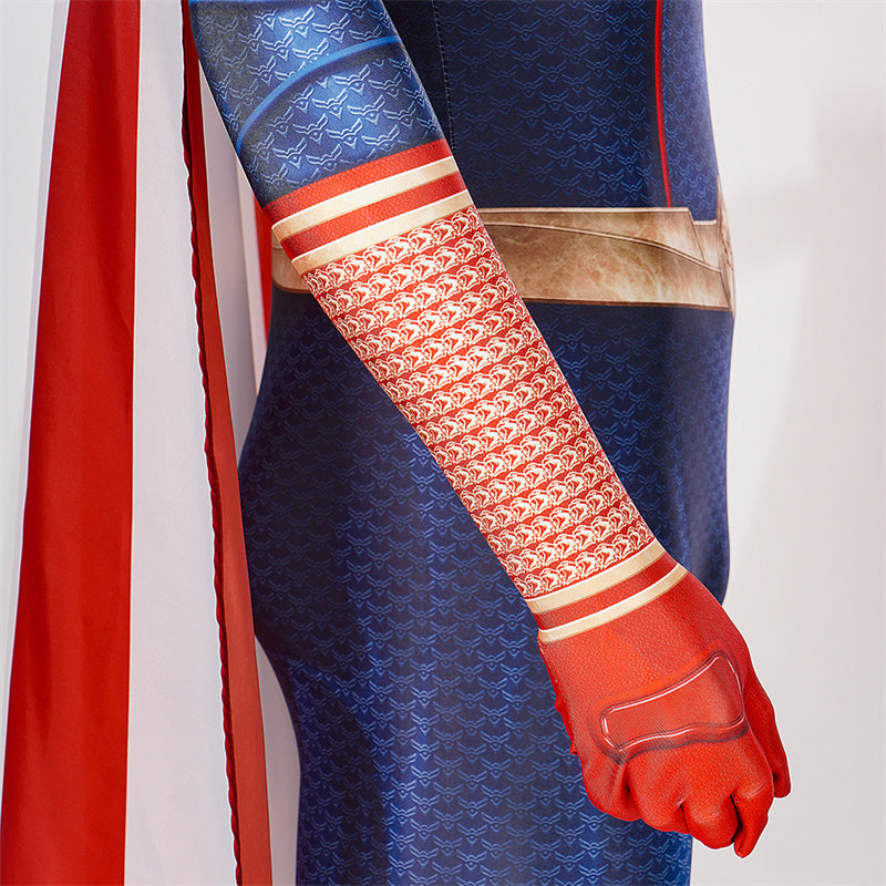 The Boys Season 3 Antony Starr Homelander Cosplay Costume Superhero Jumpsuit Halloween Suit With Cloak - Image 16