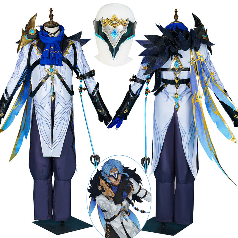 Genshin Impact Il Dottore Cosplay Costume Dr. Dottore Anime Uniform Halloween Carnival Suit