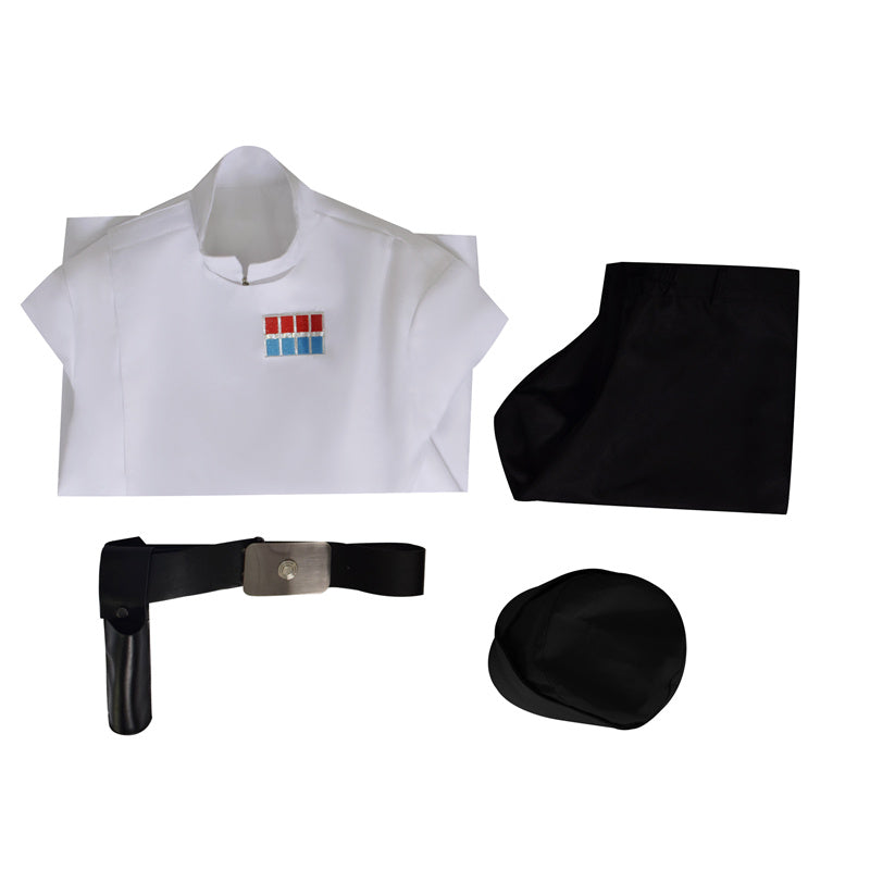 Star Wars Cosplay Imperial Military Uniform Costume Halloween Suit White Version - Image 10