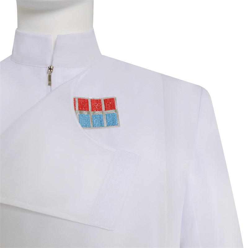 Star Wars Cosplay Imperial Military Uniform Costume Halloween Suit White Version - Image 8