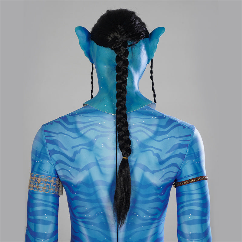 2022 Avatar 2 The Way of Water Jake Sully Cosplay Costume Blue Jumpsuit - Image 12