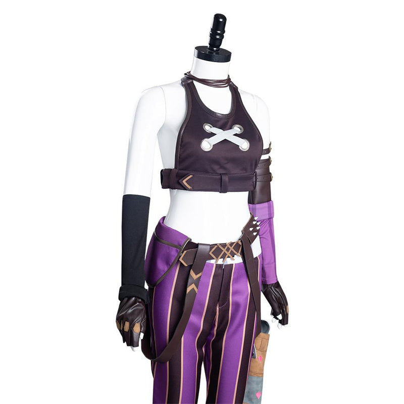 Jinx Cosplay League of Legends Arcane Costume Game Party Outfit - Image 5