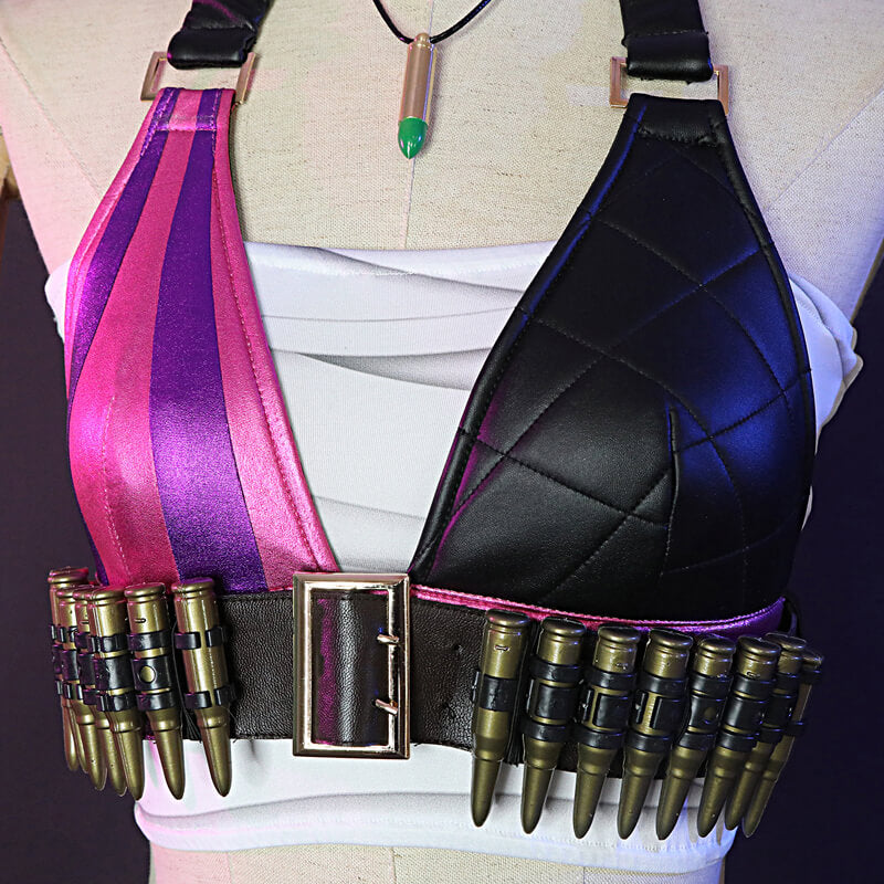 League of Legends Jinx Halloween Costumes Game LOL Jinx Cosplay Outfit - Image 6