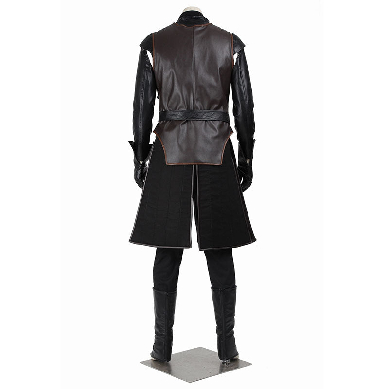 Game of Thrones Season 8 Jon Snow Cosplay Costume Halloween Party Suit - Image 4