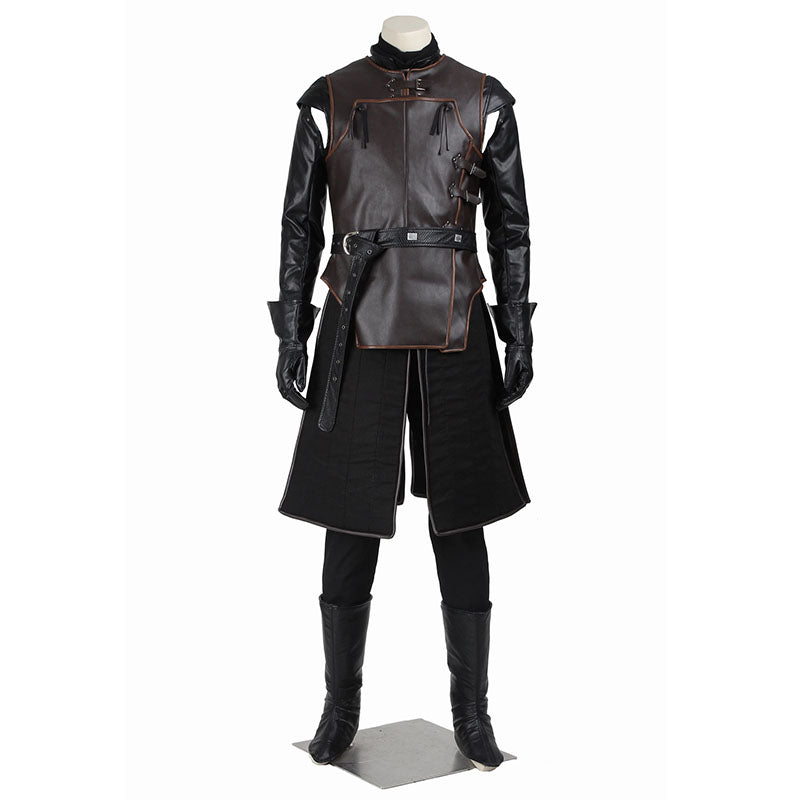 Game of Thrones Season 8 Jon Snow Cosplay Costume Halloween Party Suit - Image 6