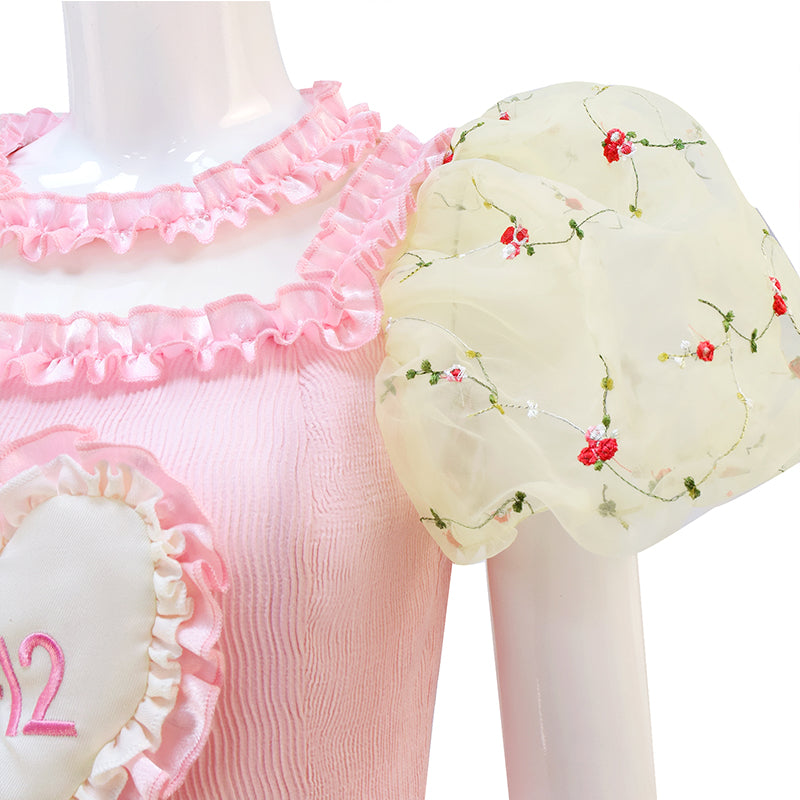 K 12 Dress K-12 Tour Melanie Martinez Cosplay Costume Pink Dress Suit Yellow Sleeve - Image 8