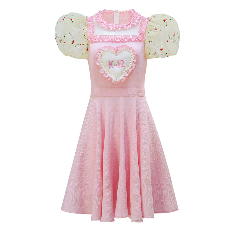 K 12 Dress K-12 Tour Melanie Martinez Cosplay Costume Pink Dress Suit Yellow Sleeve - Image 6