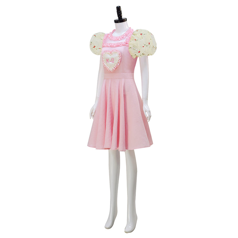 K 12 Dress K-12 Tour Melanie Martinez Cosplay Costume Pink Dress Suit Yellow Sleeve - Image 3
