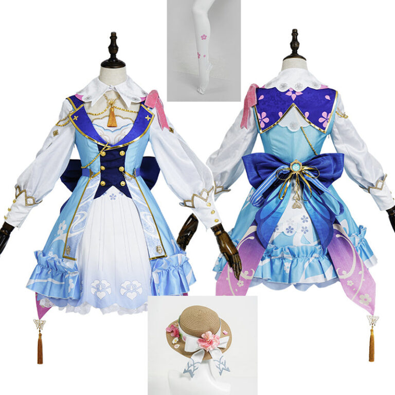 Ayaka Springbloom Missive costume shown in the HEROCOS listing