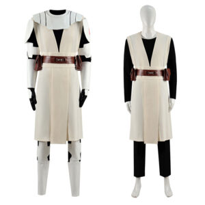 Star Wars The Clone Wars Cosplay Obi-Wan Kenobi Armor Costume Coat Uniform Outfits
