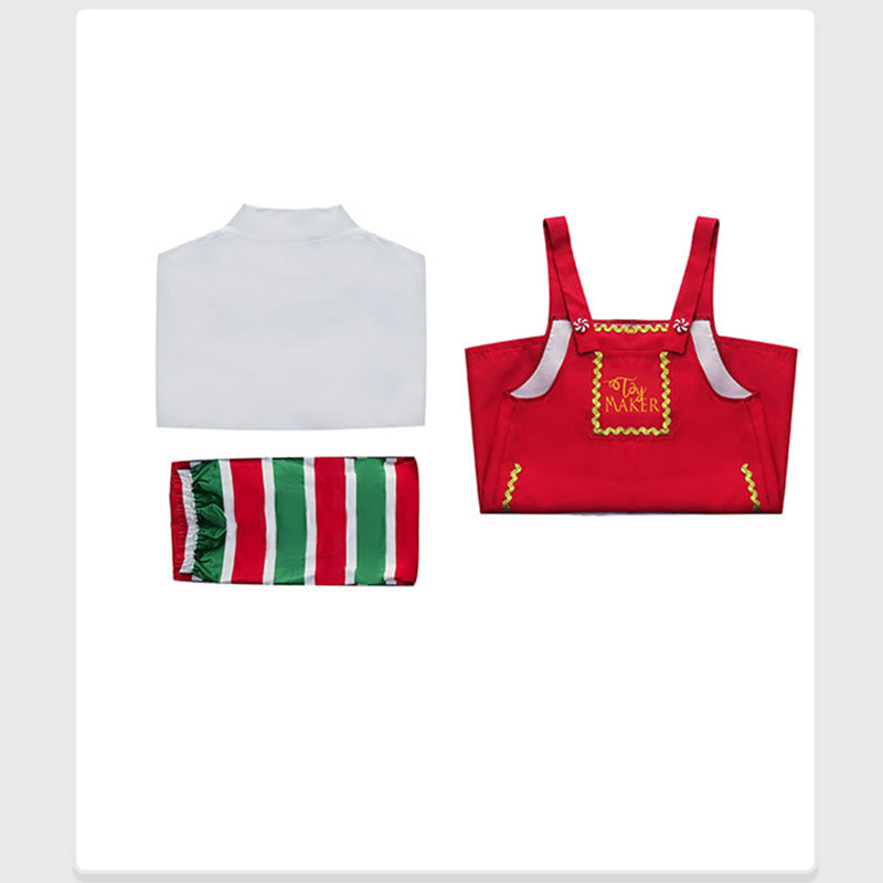 Kids Christmas Costume Christmas Elf Performance Outfit Halloween Party Suit - Image 7