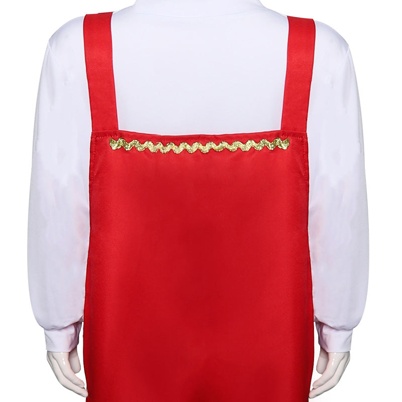 Kids Christmas Costume Christmas Elf Performance Outfit Halloween Party Suit - Image 5