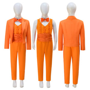 Kids Dumb and Dumber Suit Girl Lloyd Christmas Cosplay Costume Halloween Carnival Suit