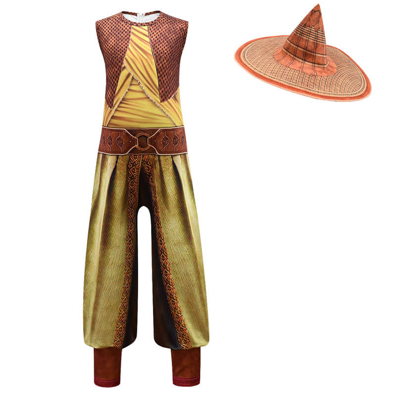 Raya And The Last Dragon Raya Costume Halloween Jumpsuit Kids Halloween Costume - Image 5
