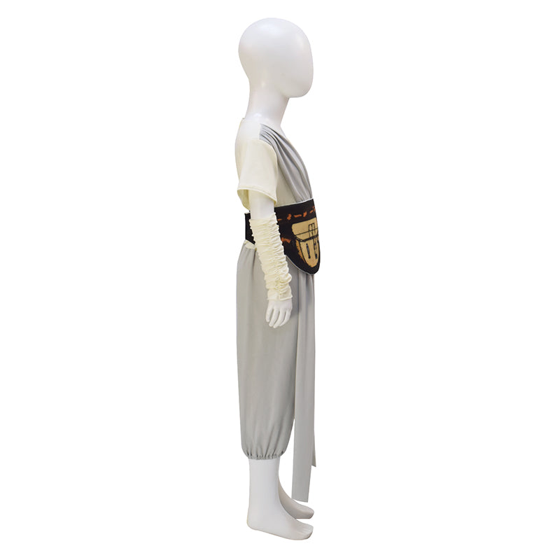 Kids Rey Cosplay Star Wars Rise Of Skywalker Rey Costume Girls Halloween Outfit - Image 4