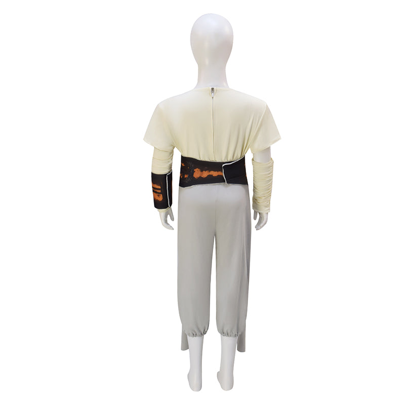 Kids Rey Cosplay Star Wars Rise Of Skywalker Rey Costume Girls Halloween Outfit - Image 5