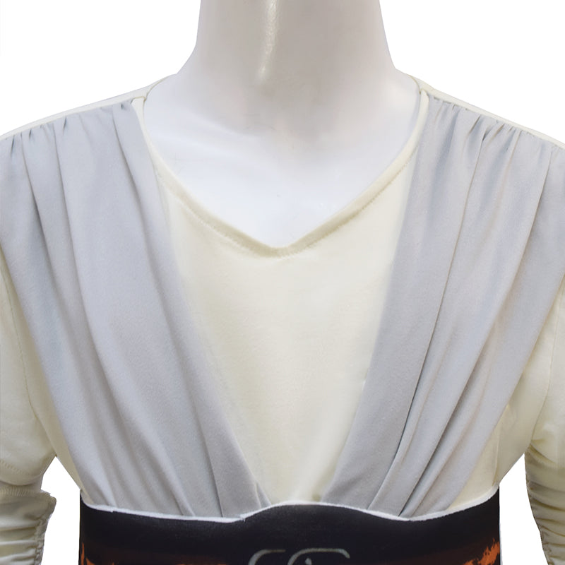 Kids Rey Cosplay Star Wars Rise Of Skywalker Rey Costume Girls Halloween Outfit - Image 7