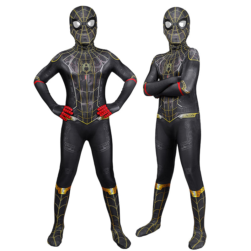 Kids Spiderman Costume Spider-Man 3 No Way Home Cosplay Peter Parker Jumpsuit Boy Bodysuit - Image 3