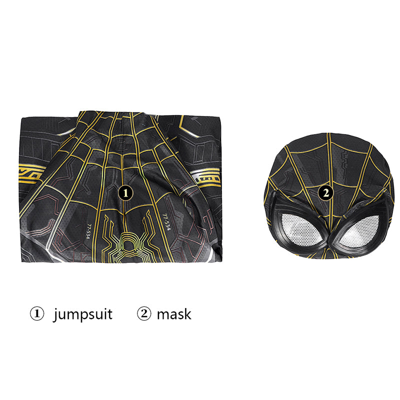 Kids Spiderman Costume Spider-Man 3 No Way Home Cosplay Peter Parker Jumpsuit Boy Bodysuit - Image 5