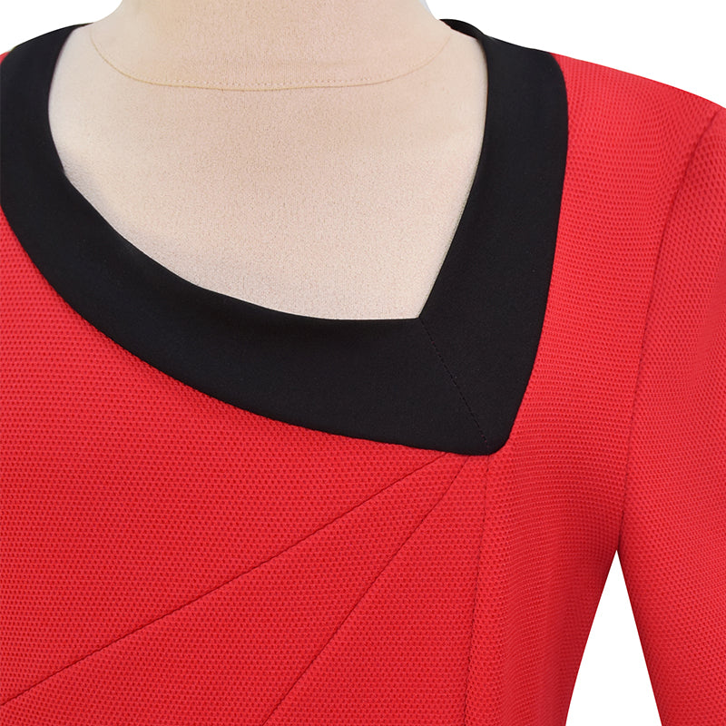 Kids Star Trek Uniform Starfleet Duty Red Dress Classic Uhura Dress Cosplay Costume - Image 6