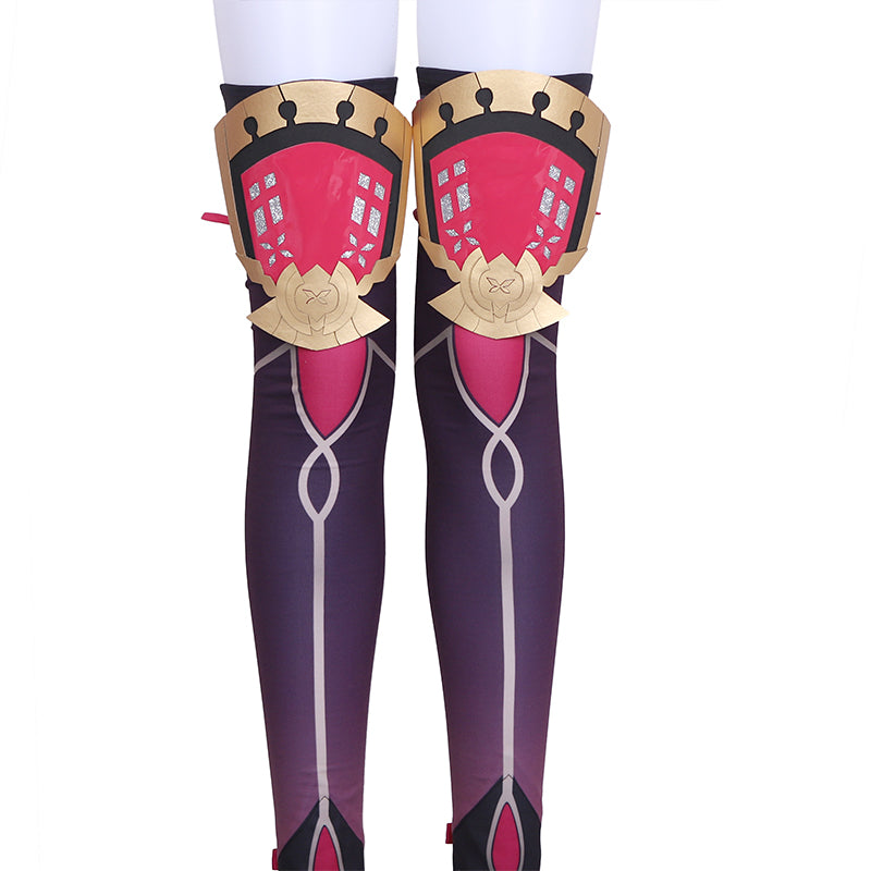Genshin Impact Kuki Shinobu Cosplay Costume Genshin Sexy Vest Pants Halloween Outfit - Image 7