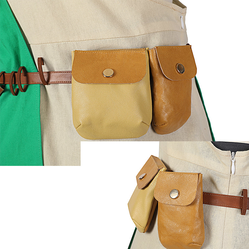 Link Costume The Legend of Zelda: Breath of The Wild 2 Cosplay Green Battle Suit - Image 11