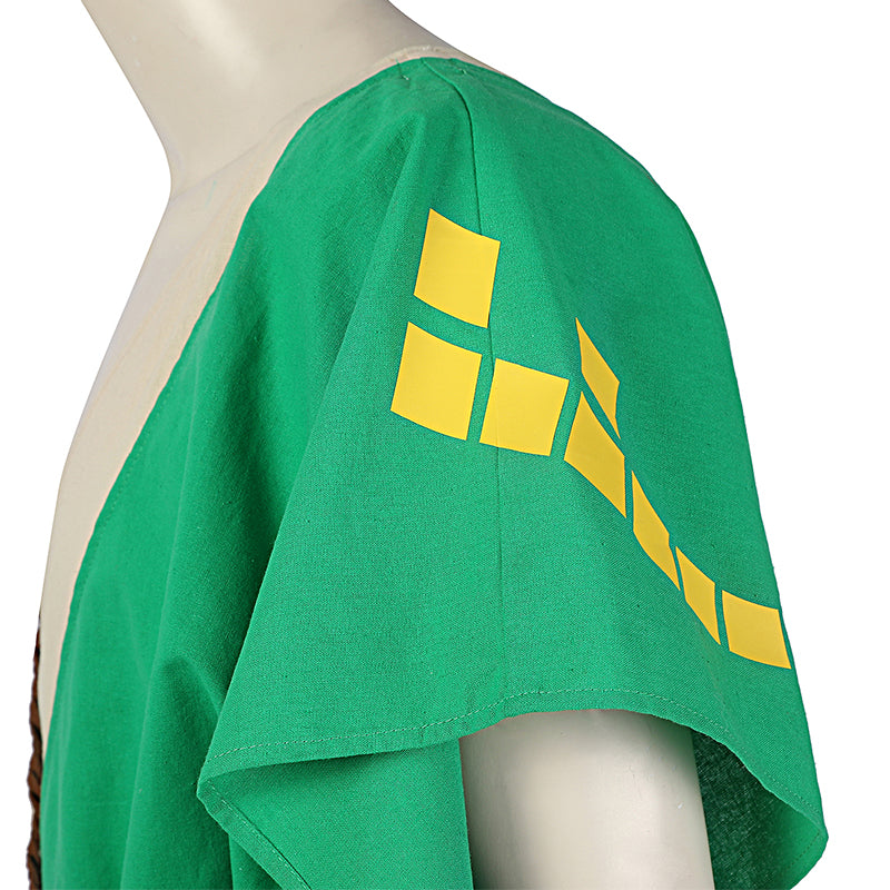 Link Costume The Legend of Zelda: Breath of The Wild 2 Cosplay Green Battle Suit - Image 14