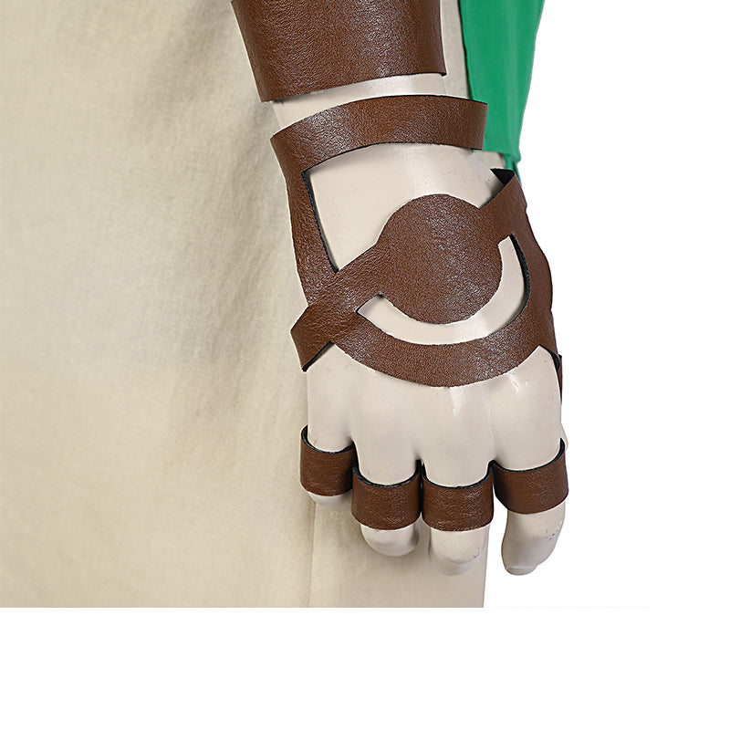 Link Costume The Legend of Zelda: Breath of The Wild 2 Cosplay Green Battle Suit - Image 15