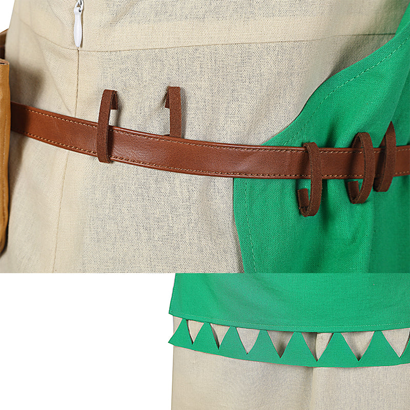 Link Costume The Legend of Zelda: Breath of The Wild 2 Cosplay Green Battle Suit - Image 16