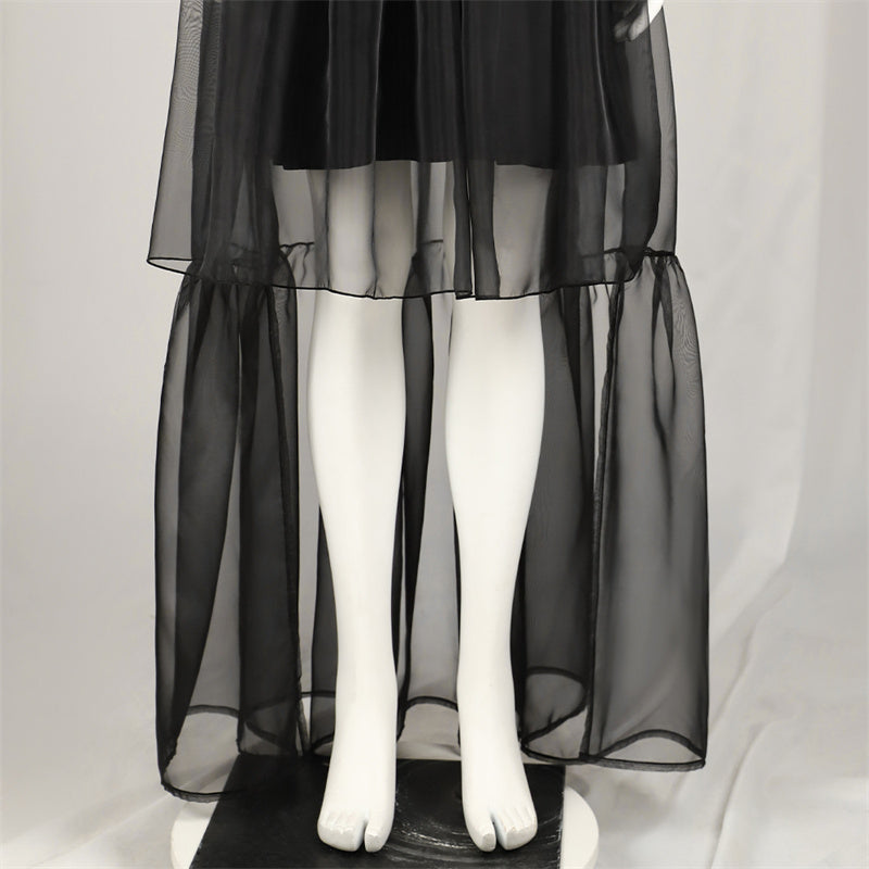 Lisa Frankenstein Cosplay Costume 2024 Misty Black Dress Halloween Carnival Suit - Image 18