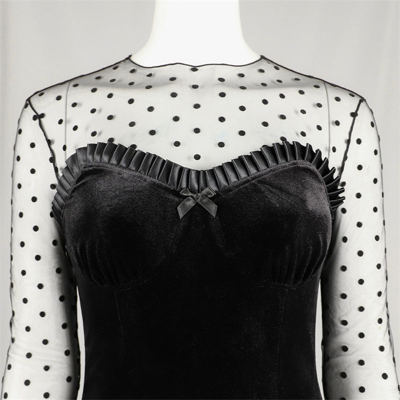Lisa Frankenstein Cosplay Costume 2024 Misty Black Dress Halloween Carnival Suit - Image 10