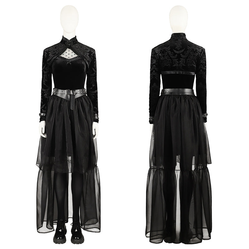 Lisa Frankenstein Cosplay Costume 2024 Misty Black Dress Halloween Carnival Suit - Image 2