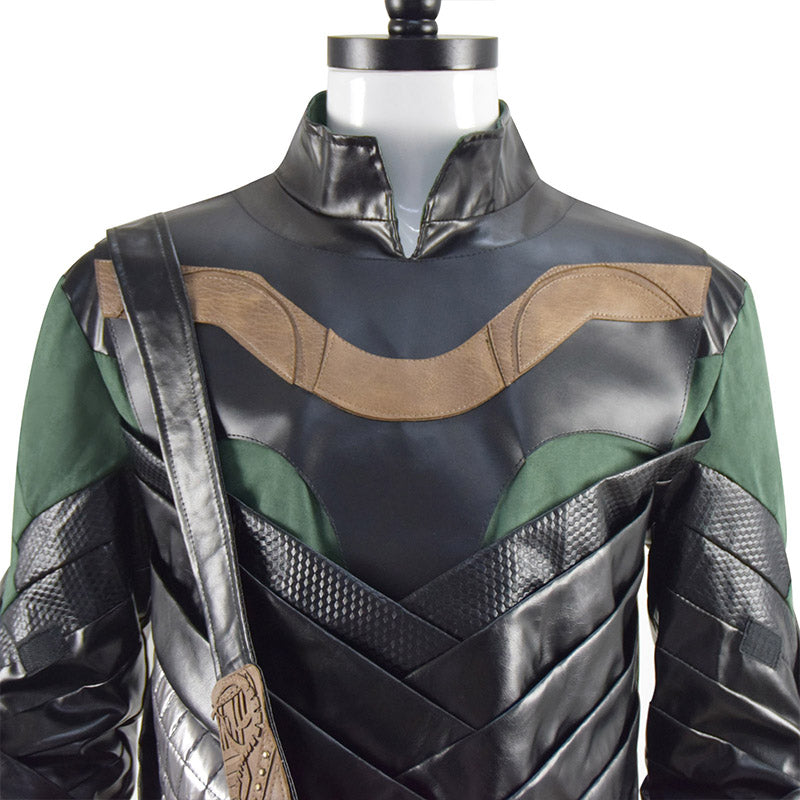 Loki Season 1 Loki Cosplay Marvel Loki 2021 Costume Battle Armor Outfit With Cloak - Image 11