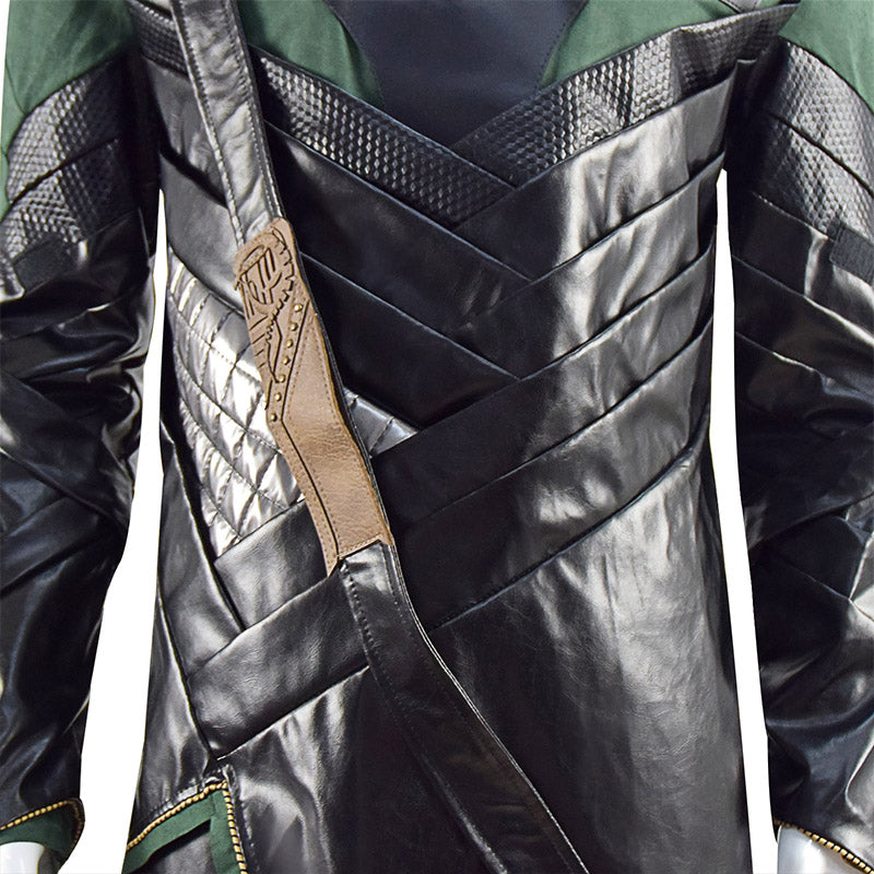 Loki Season 1 Loki Cosplay Marvel Loki 2021 Costume Battle Armor Outfit With Cloak - Image 12