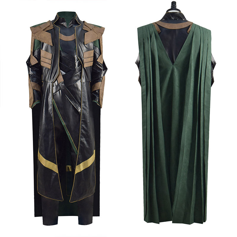 Loki Season 1 Loki Cosplay Marvel Loki 2021 Costume Battle Armor Outfit With Cloak - Image 2