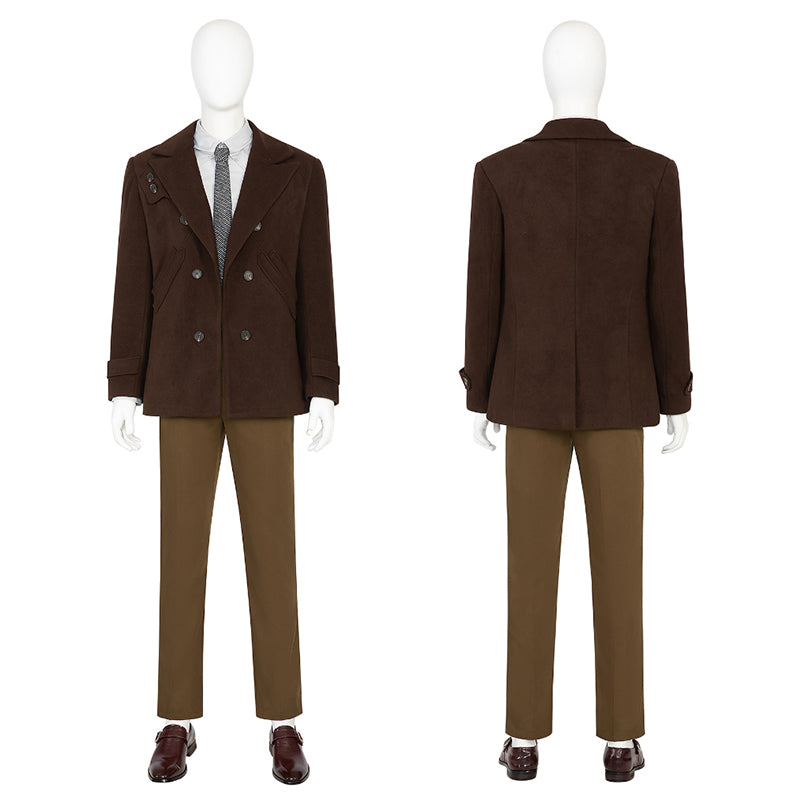 2023 Loki Season 2 Loki Cosplay Costume Tom Hiddleston Brown Coat Outfit Suit - Image 2