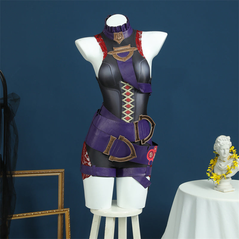 LOL Briar Cosplay Game League of Legends Briar Costume Halloween Sexy Bodysuit Outfit - Image 2
