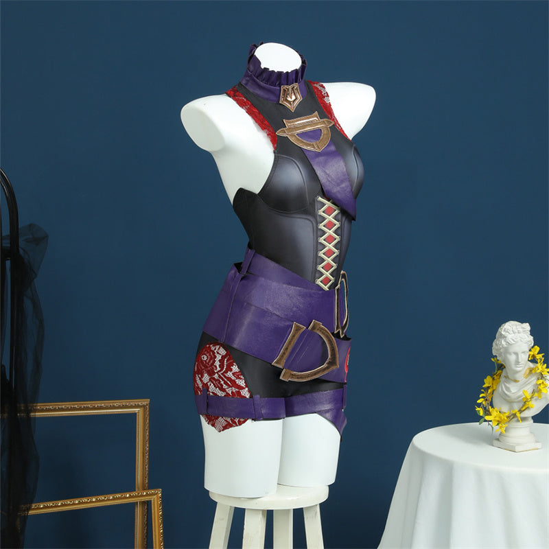 LOL Briar Cosplay Game League of Legends Briar Costume Halloween Sexy Bodysuit Outfit - Image 3