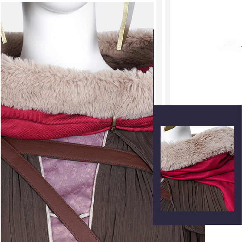 Elden Ring Cosplay Blade of Miquella Malenia Costume Queen Marika Malenia Dress With Helmet Cloak - Image 8