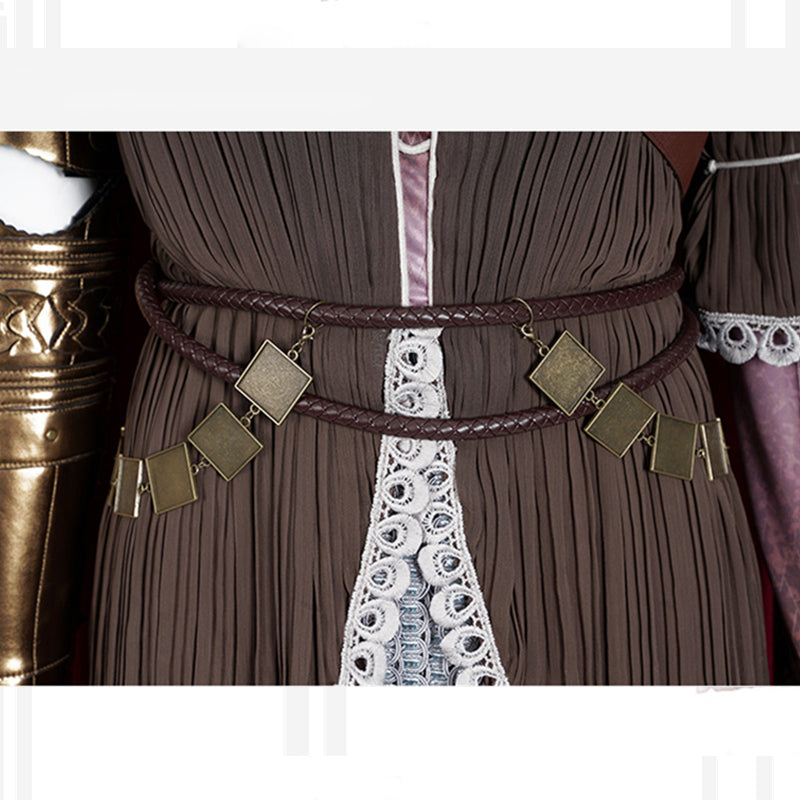 Elden Ring Cosplay Blade of Miquella Malenia Costume Queen Marika Malenia Dress With Helmet Cloak - Image 9