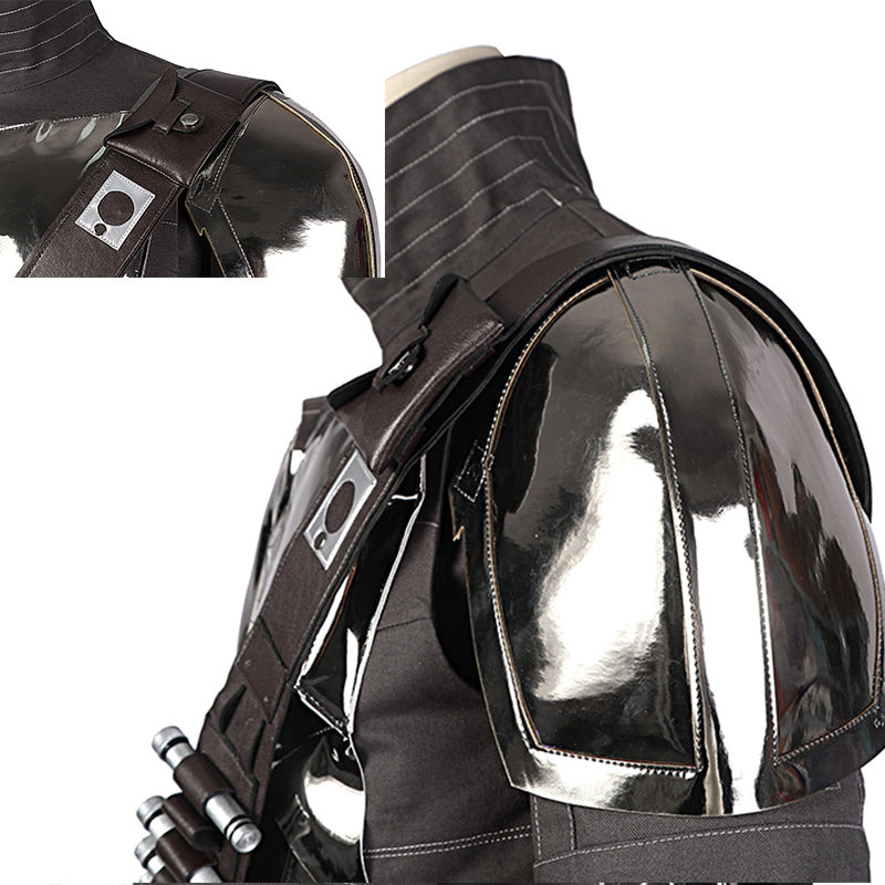 The Mandalorian Season 2 Cosplay Beskar Armor Uniform Din Djarin Helmet Full Set - Image 12